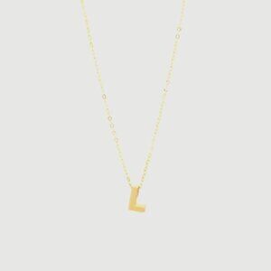 14K GOLD L INITIAL NECKLACE